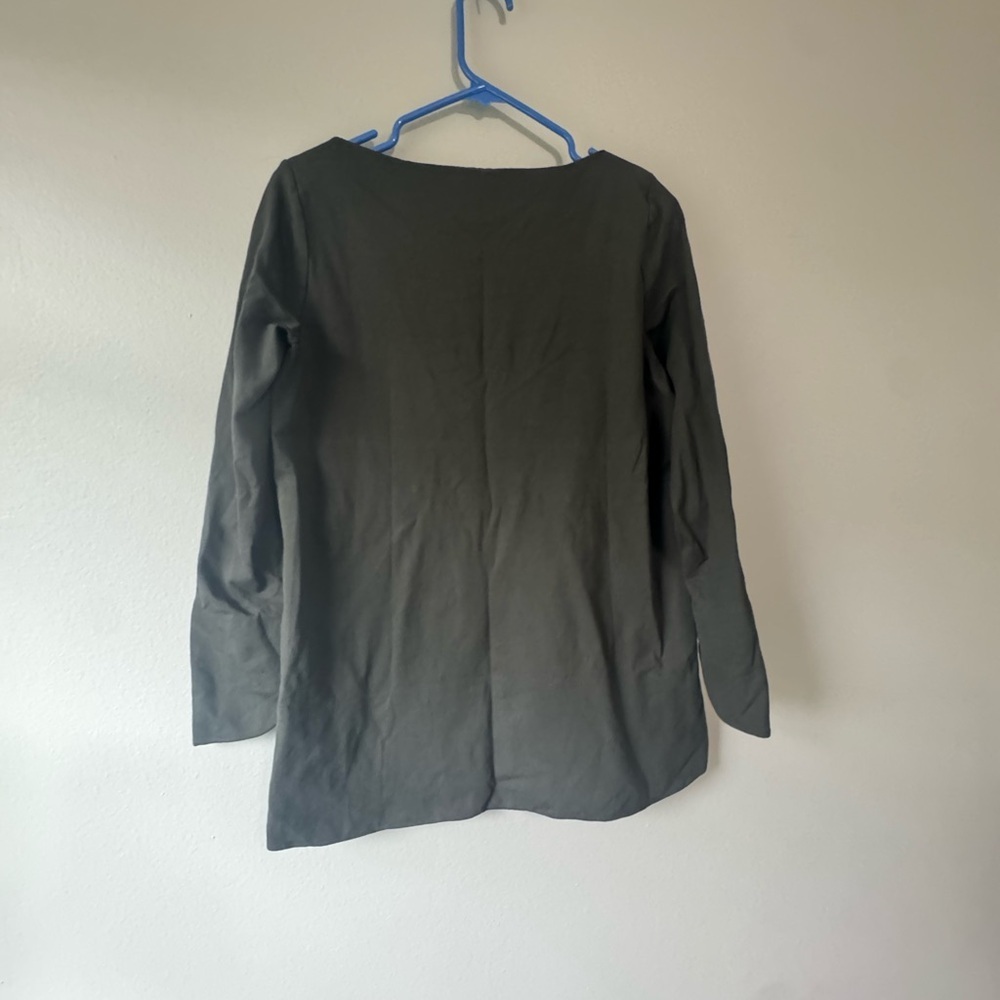 COS Dark Green Long Sleeve Tunic top size small - Picture 8 of 8
